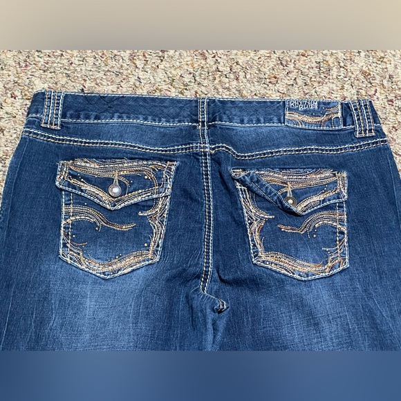 Rhythm in Blues Denim Jeans Womens size 14 - Picture 4 of 8